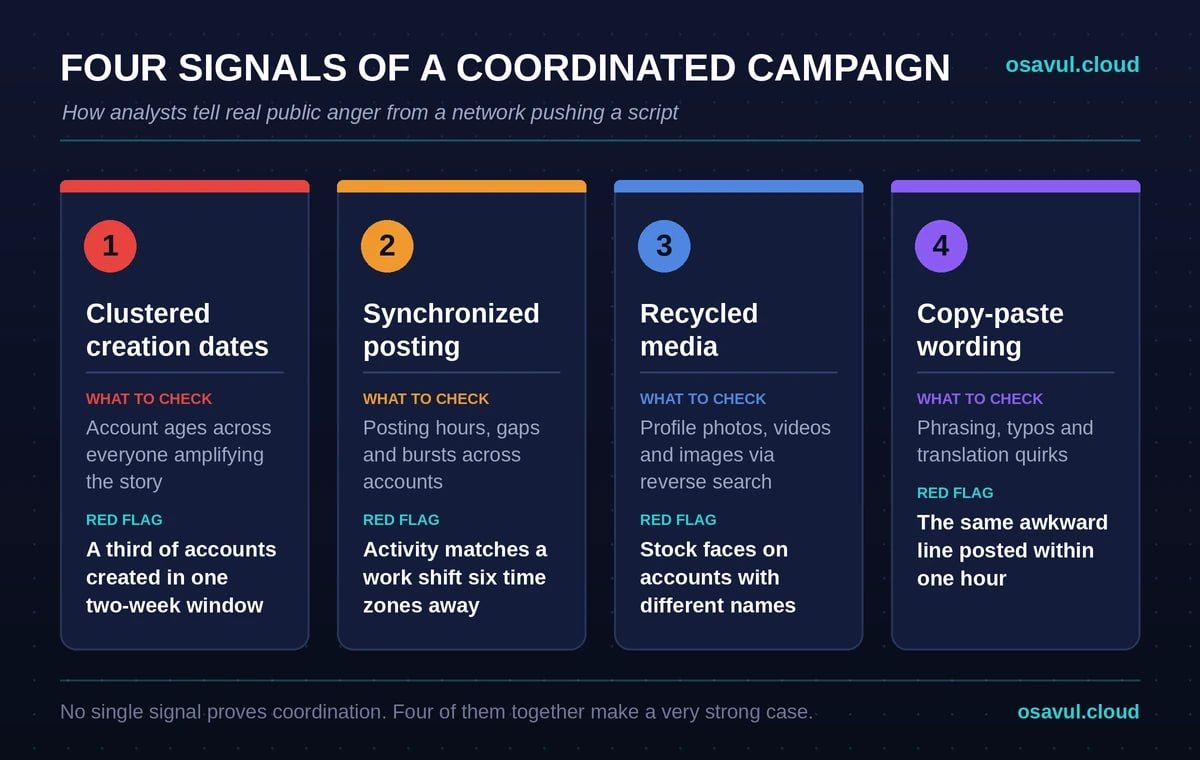 Social media OSINT signals