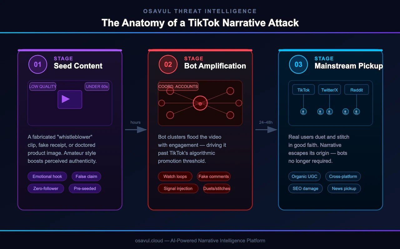 The Anatomy of a TikTok Narrative Attack